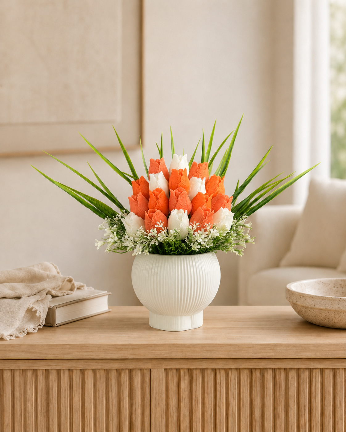 Orange Tulip Garden